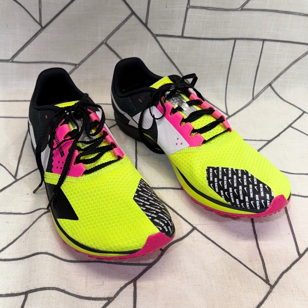 Nike Zoom Rival‎ Waffle 6 11.5 Volt Pink Black Cross Country Racing DX7998-700